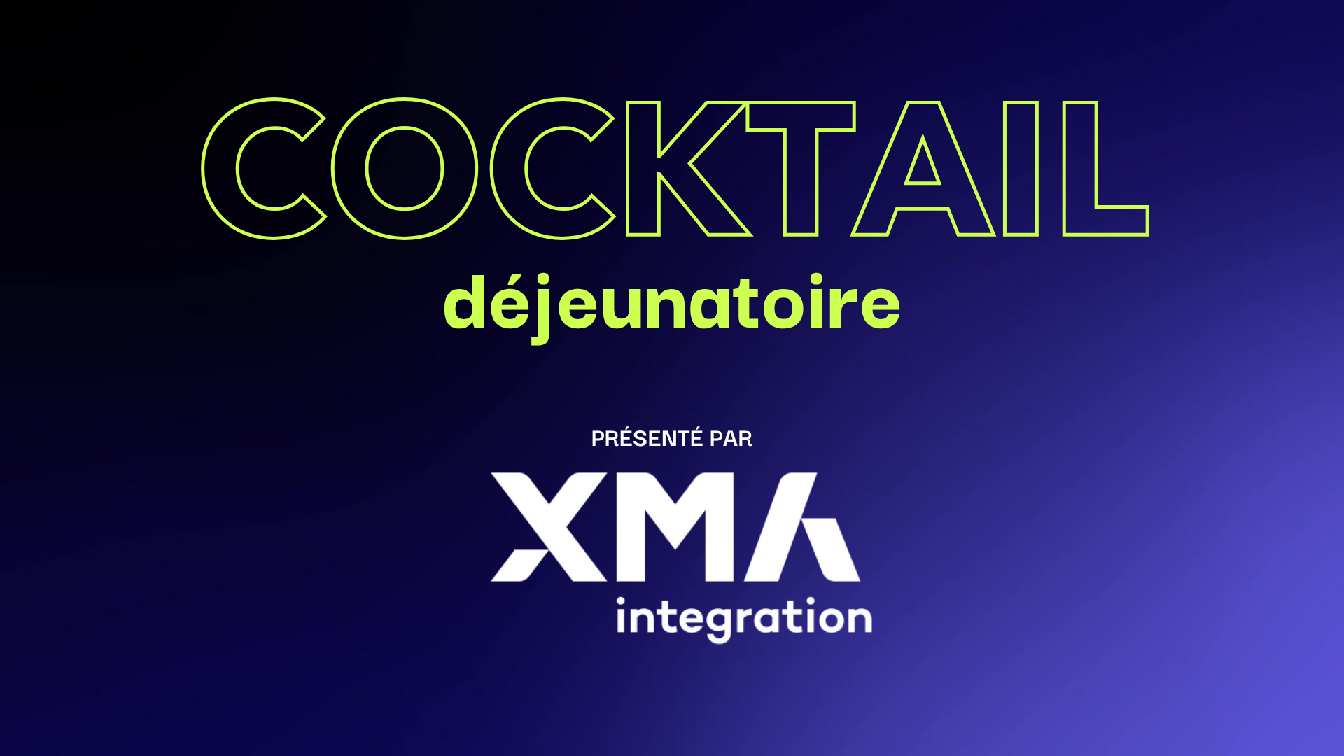 Xma Khog Ror Cocktail déjeunatoire présenté par XMA intégration