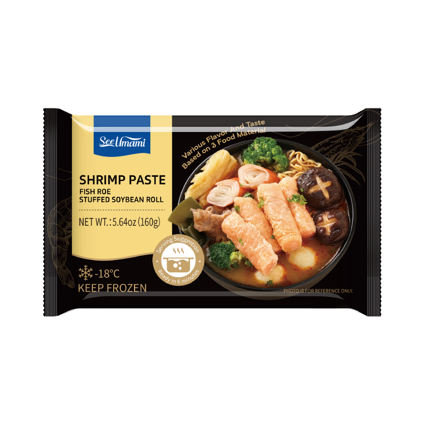 Fish Roe Stuffing SHRIMP PASTE FISH ROE STUFFED SOYBEAN ROLL