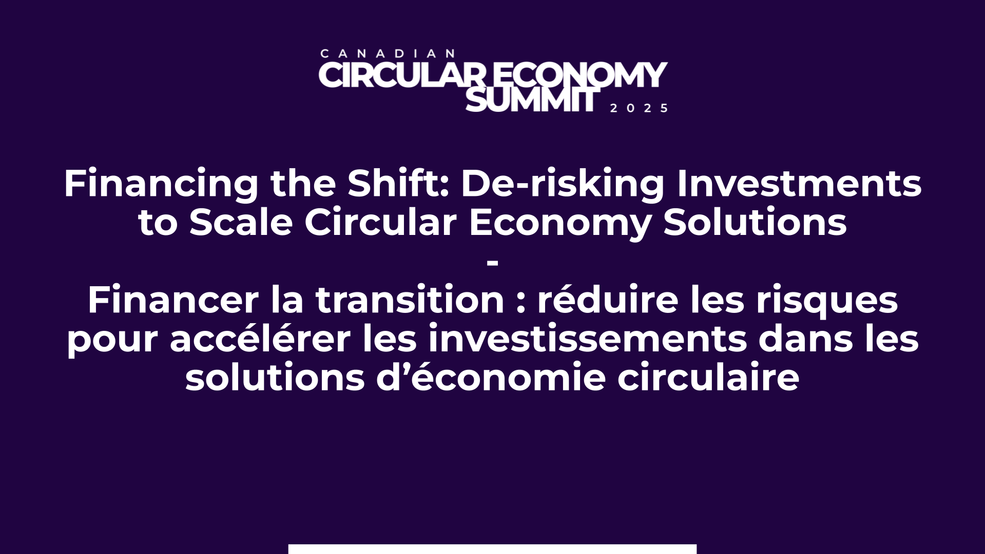 Circular Financing Risks Financing the Shift: De-risking Investments to Scale Circular Economy ...