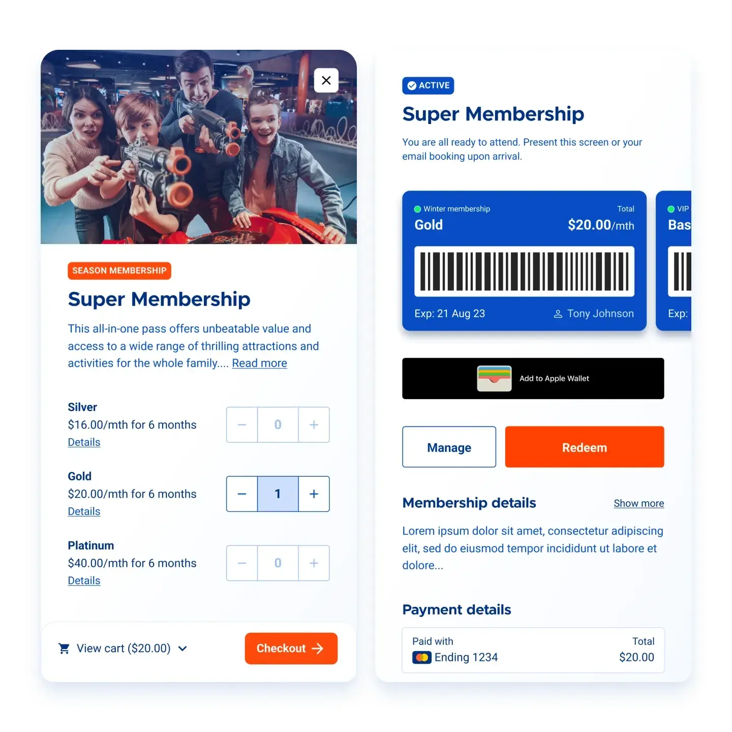 Server Memberships Memberships