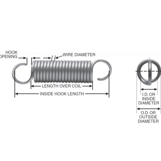 Stock Extension Springs