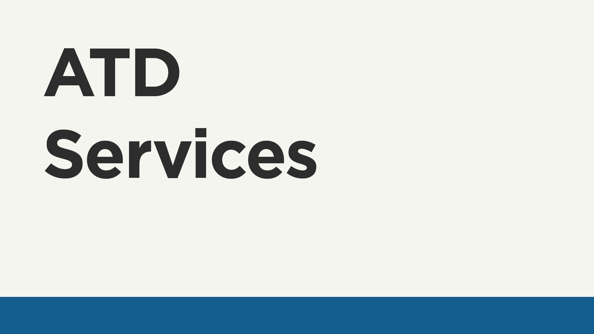ATD Registration & Information