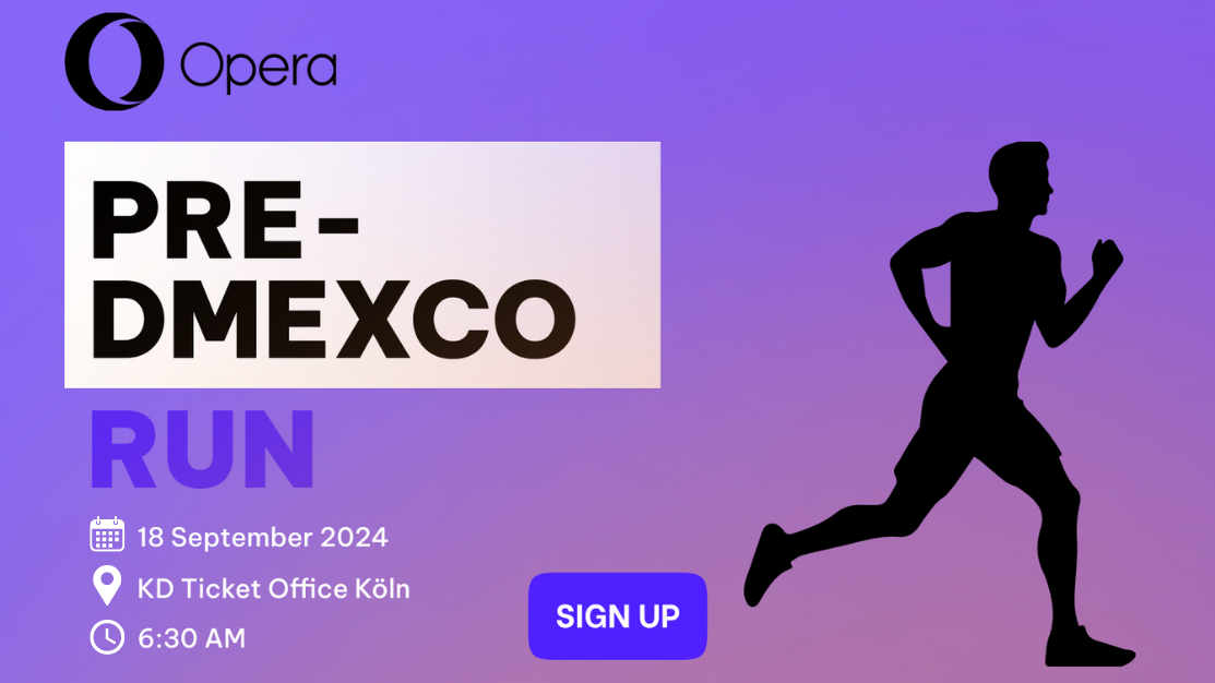 PRE-DMEXCO Run with Opera