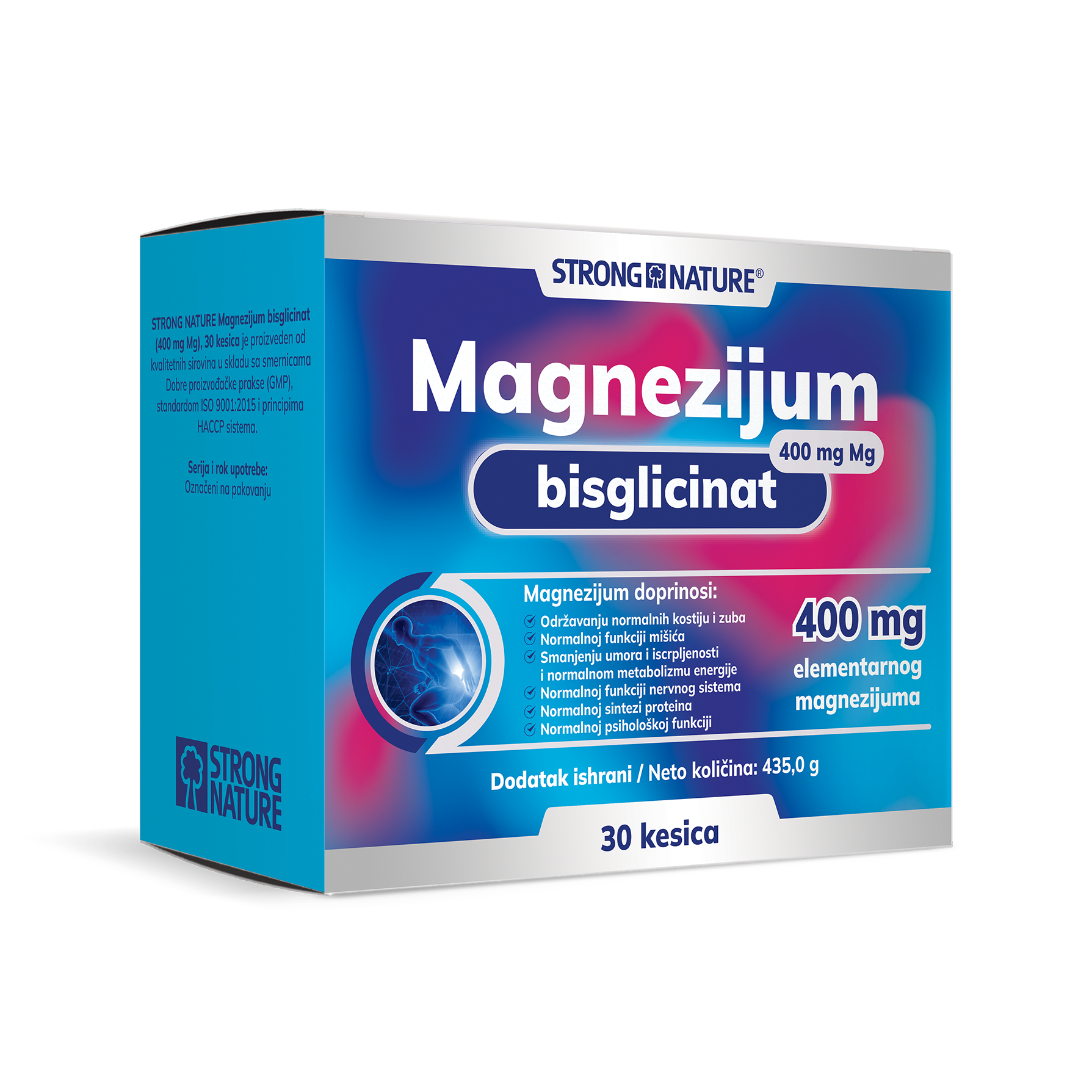 Strong Nature MAGNESIUM BISGLYCINATE 400mg 30 Sachets strong-nature-magnesium-bisglycinate-400mg-30-sachets