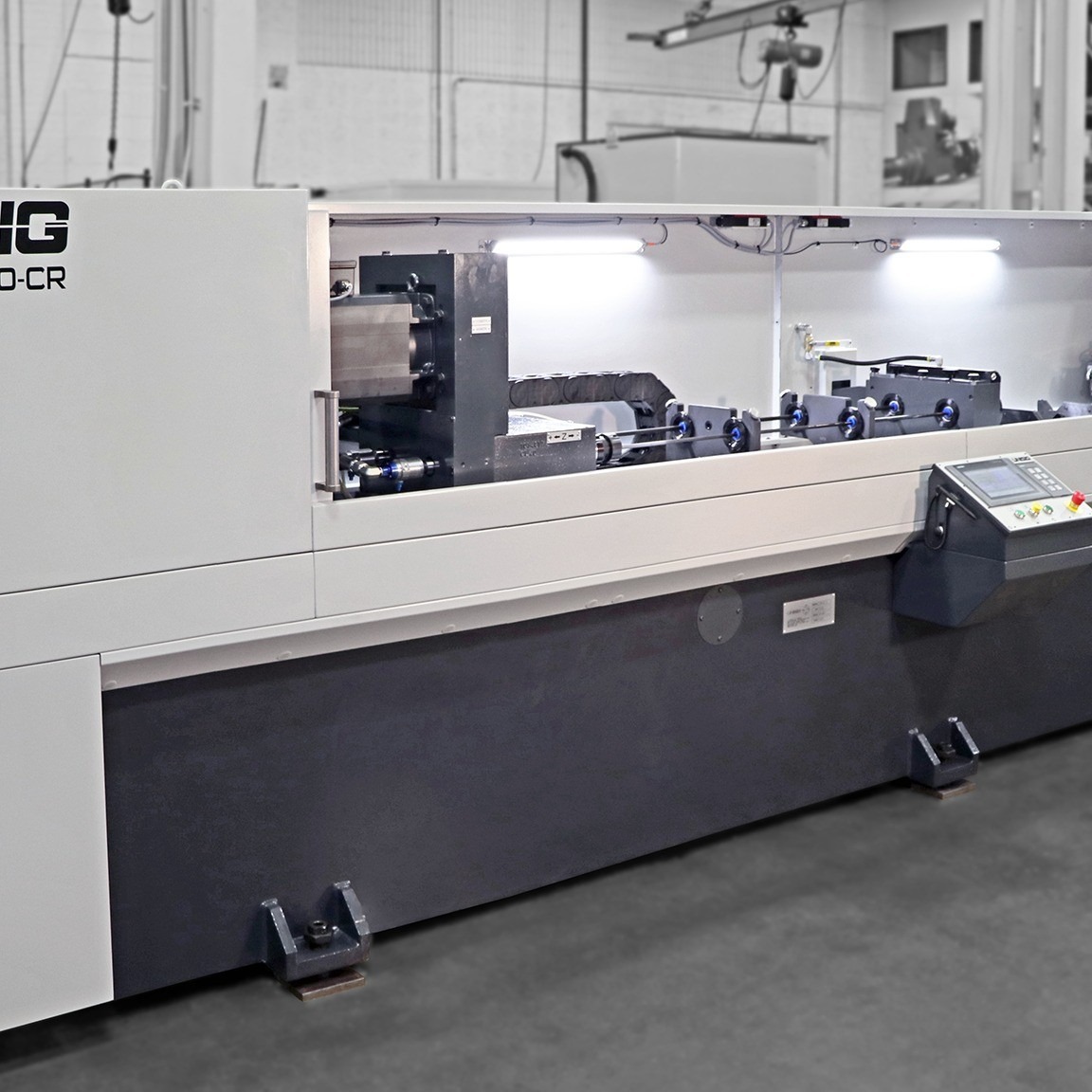 UNE32-2-1500-CR twin spindle gundrilling machine