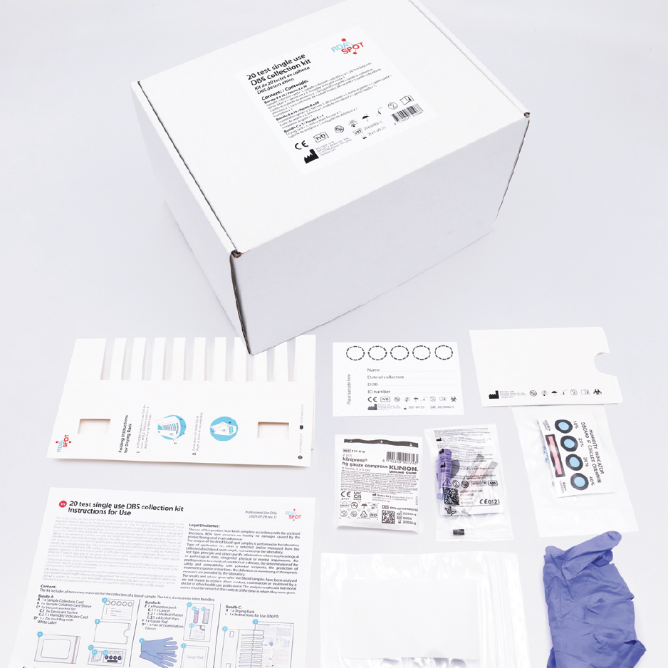 Dried blood spot (DBS) Sample Collection Kit Bundles