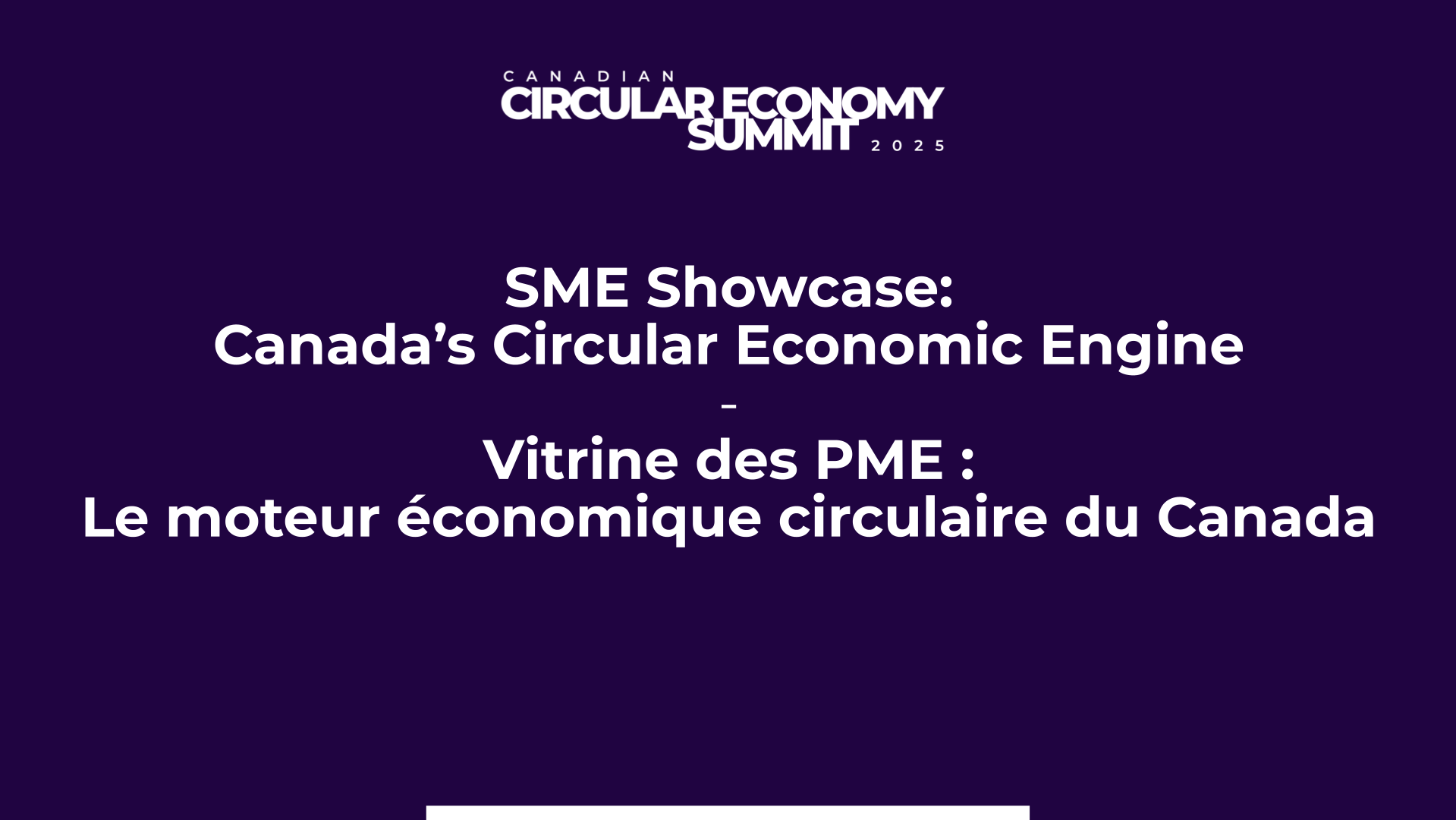 Circular Service Engine SME Showcase: Canada’s Circular Economic Engine