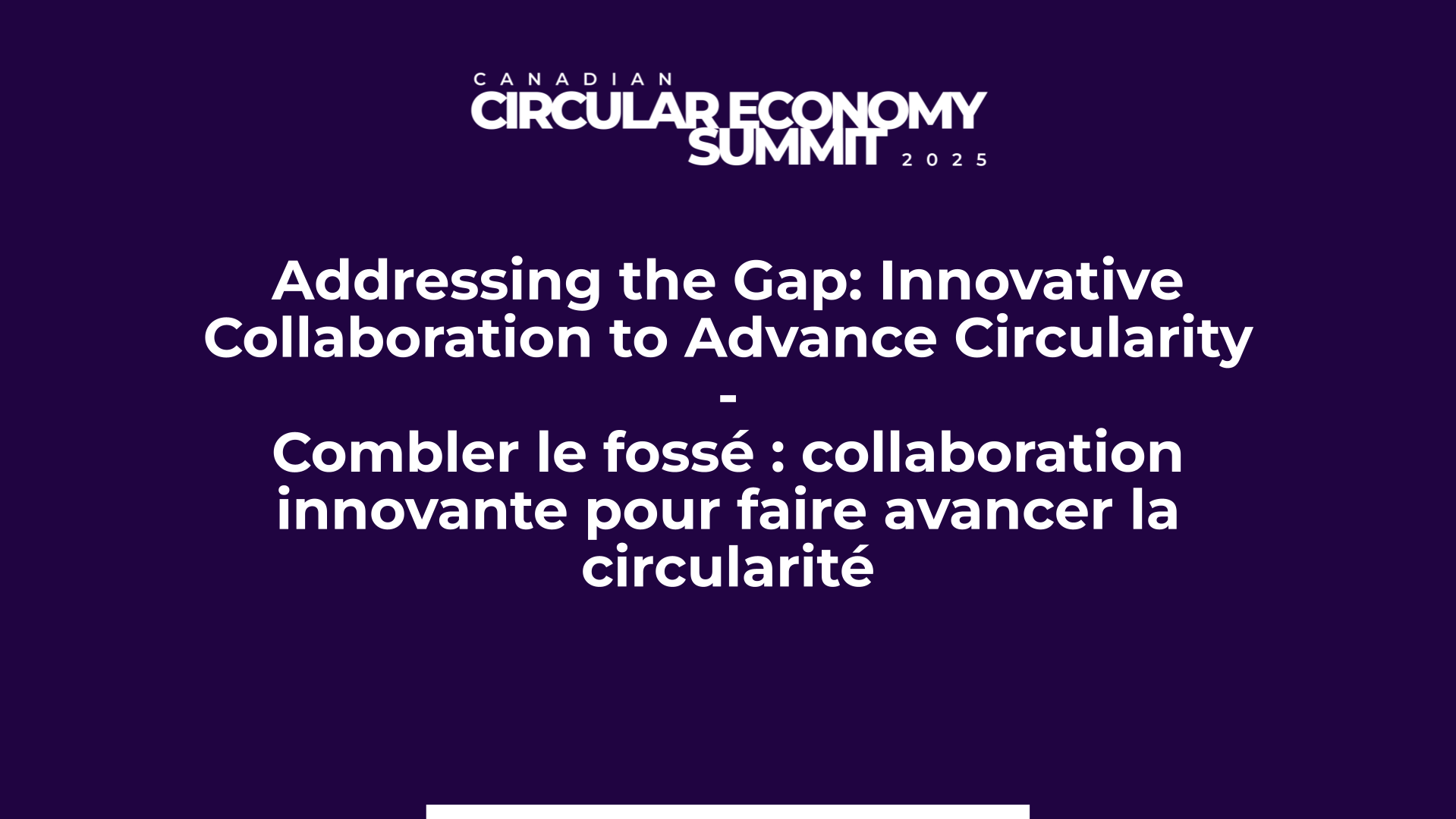 Addressing the Gap: Innovative Collaboration to Advance Circularity