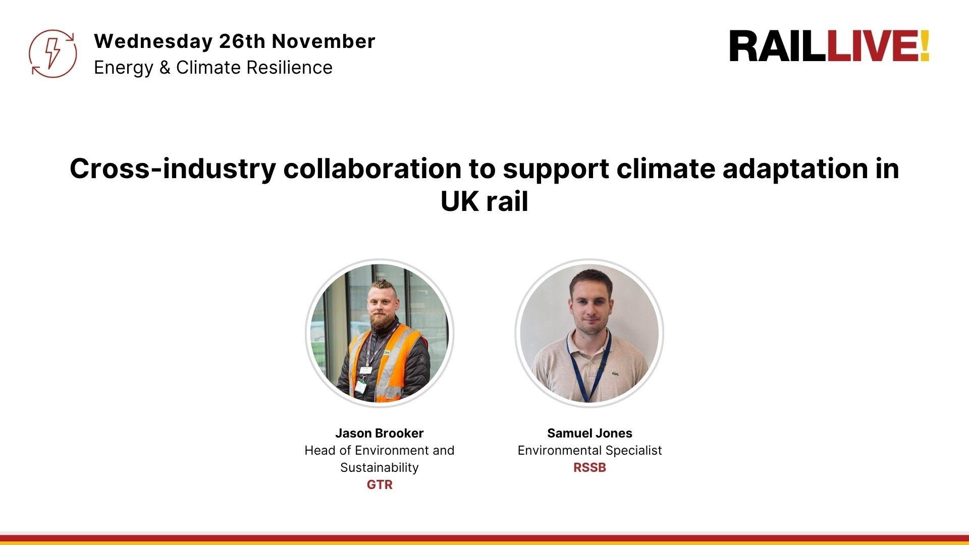Cross-industry collaboration to support climate adaptation in UK rail